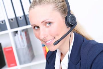 Woman taking a phone call