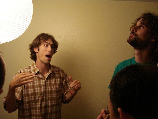 Man telling a story