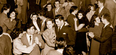 Group of Alumni dancing 